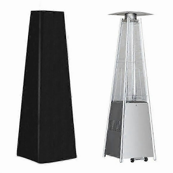 Patio Heater Cover, Pyramid Heater Cover Tarpaulin, Dust/Windproof Outdoor Patio Heater Cover, Superma, Black