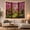 Cherry Garden, variant on Floral Garden Viewed with Through Panel Wooden Window, Mystical Fantasy for Space Lovers, Galaxy Room Decor, Mother'S Day Gift, Tapestry Wall Hanging for Bedroom and Dorm