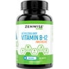 Vitamin B12 - 1000 MCG Supplement - Natural - Benefits Heart, Digestive and Brain Function - 160 Count Timed Release Tablets