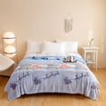 thumbnail image 1 of onlyliua Liquidación Ofertas Del Día Ofertas Prime Manta de Terciopelo con Copos de Navide Navideños, Manta Multiusos, Manta de Franela Cálida para La Siesta En Otoño E Invierno, Manta para Sofá de 6, 1 of 6