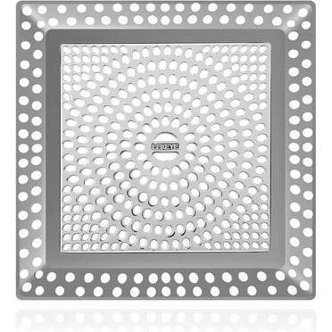 LEKEYE Shower Drain Hair Catcher | Drain Strainer | Stainless Steel and Silicone Drain Cover