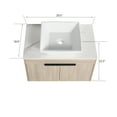 thumbnail image 5 of 30 " Modern Design Float Bathroom Vanity With Ceramic Basin Set, Wall Mounted White Vanity With Soft Close Door,KD-Packing,KD-Packing,2 Pieces Parcel, 5 of 9