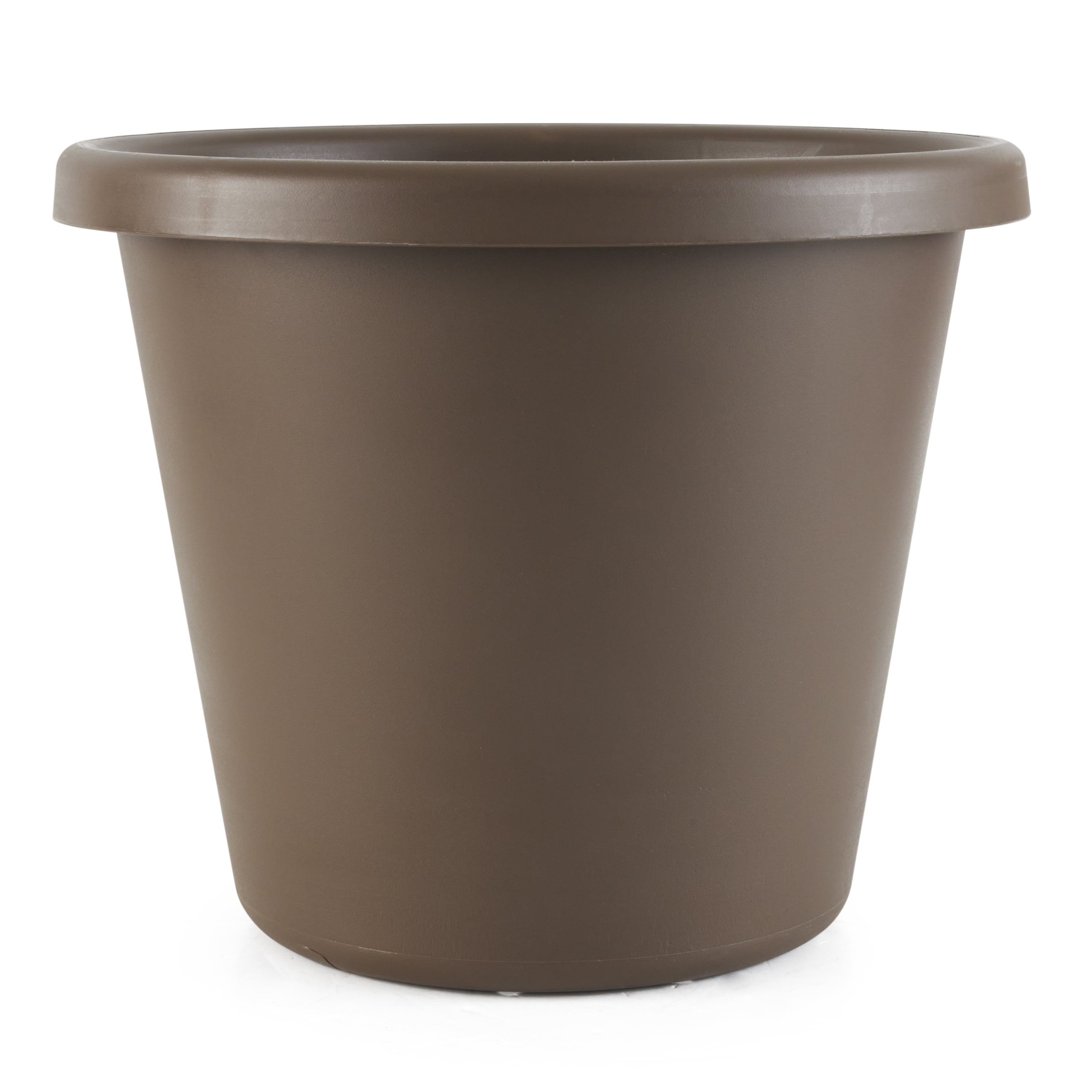 The HC Companies 14 Inch Indoor and Outdoor Classic Flower Pot, Chocolate