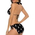 thumbnail image 3 of NICKSUN Women's Bikini Sets, Cute Print Two Piece Bathing Suits Sexy Halter Padded Bikini Swimsuits, 3 of 6