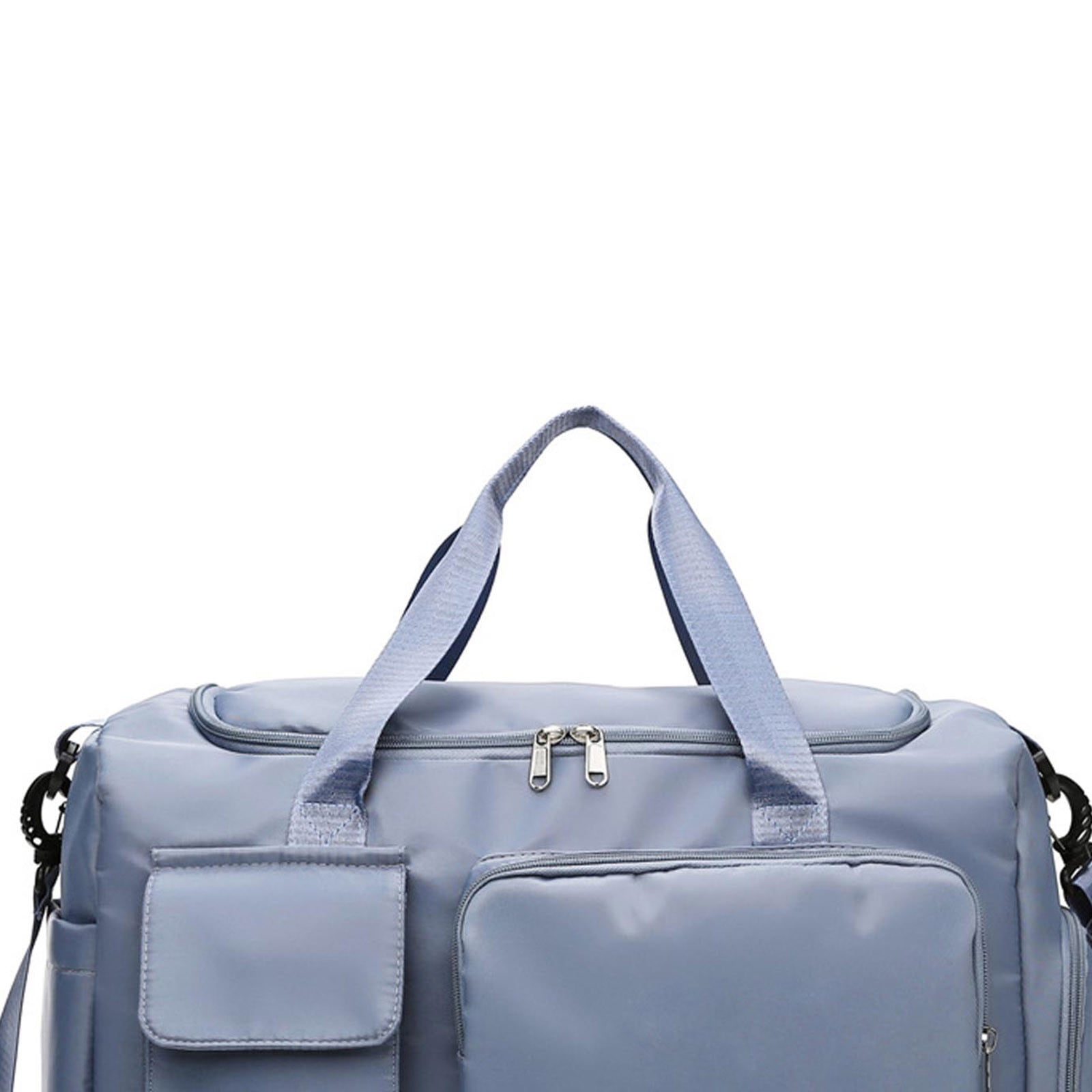 JUYGO Large Foldable Travel Duffel Bag, Sports Tote Gym Bag with Wet Pocket, Carry on Hospital Bags, Shoulder Weekender Overnight Bag for Women and Men