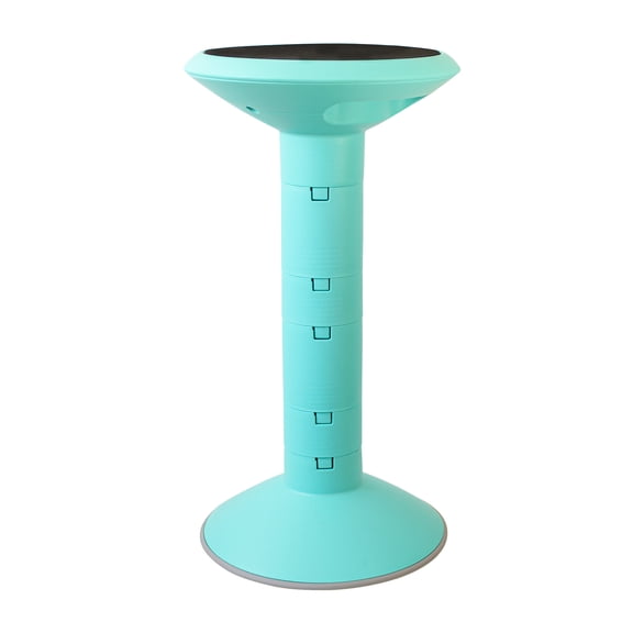 Storex Wiggle stool, 12 to 24-inch, Teal