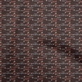 thumbnail image 1 of oneOone Cotton Poplin Brown Fabric Travel Diy Clothing Quilting Fabric Print Fabric By Yard 42 Inch Wide, 1 of 4