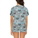 thumbnail image 2 of Conjunto de pijama corto para mujer con estampado de cebra LKS305, 2 of 4