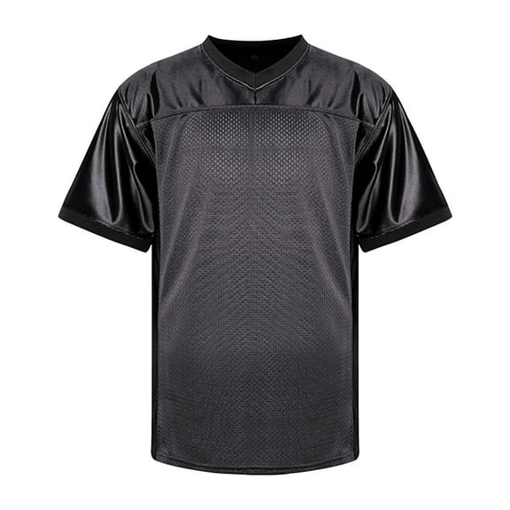 XUNHAO Men's Blank Breathable Mesh Football , Quick-Dry Lightweight Sports Top S-3XL