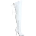 thumbnail image 3 of *5" Thigh BT W/ Lacing Detail At The Rear - Wht Leather (P), 11, 3 of 5
