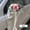 W, variant on 2-Piece Retro Wedding Car Floral Decoration Set - Elegant Artificial Rose Bouquets for Rearview Mirrors and Door Handles