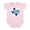 Petal Pink, variant on CafePress - Made In Texas Infant Bodysuit - Baby Light Bodysuit, Size Newborn - 24 Months