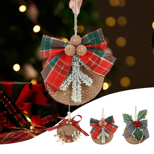 Adornos Colgants de Madera Xihbxyly para Árbol de Navidad Accesorios Personalizaciones
