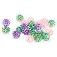 thumbnail image 4 of segolike 30 Pieces Rhinestone Spacer Crystal Clay Round Beads Jewelry Findings DIY Crafts, 4 of 9