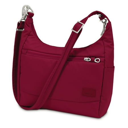 Pacsafe Citysafe CS100-Cranberry Anti-Theft Travel Handbag