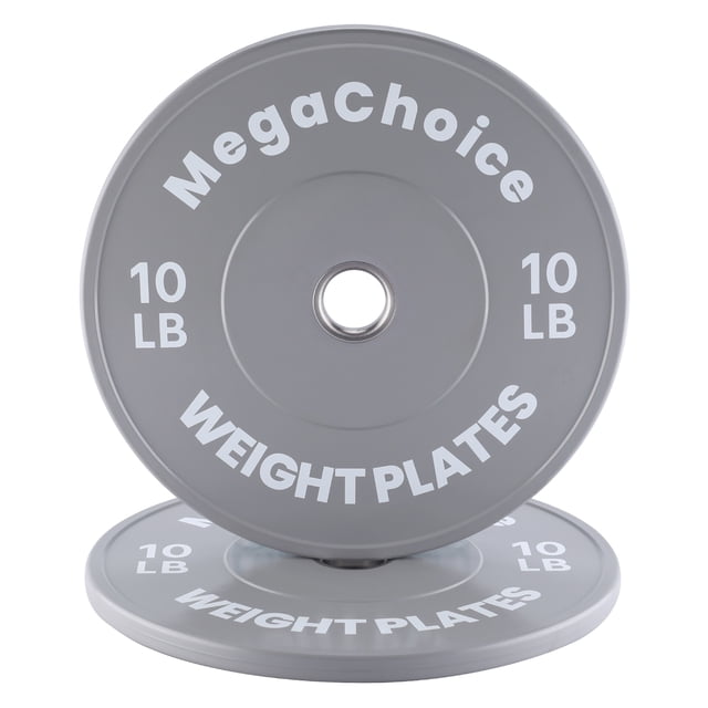 Premium Color-Coded Rubber Bumper Plates (10-45 LBS), 2 Inch Hole Weight Plates for Strength Training, Gym Weight Plates for Gym Cross & Weight Lifting Plate