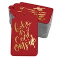 thumbnail image 1 of Inkdotpot Gold Foil Paper Hang Tags Baby It's Cold Outside Baby Shower Favor Tags 100 Pieces, 1 of 1