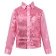 thumbnail image 1 of Camisa de baile de lentejuelas brillantes para niños, Cosplay de discoteca de los años 70, disfraz de actuación para estudiantes, blusa de espectáculo de escenario de baile de Jazz de Hip-hop, 1 of 5