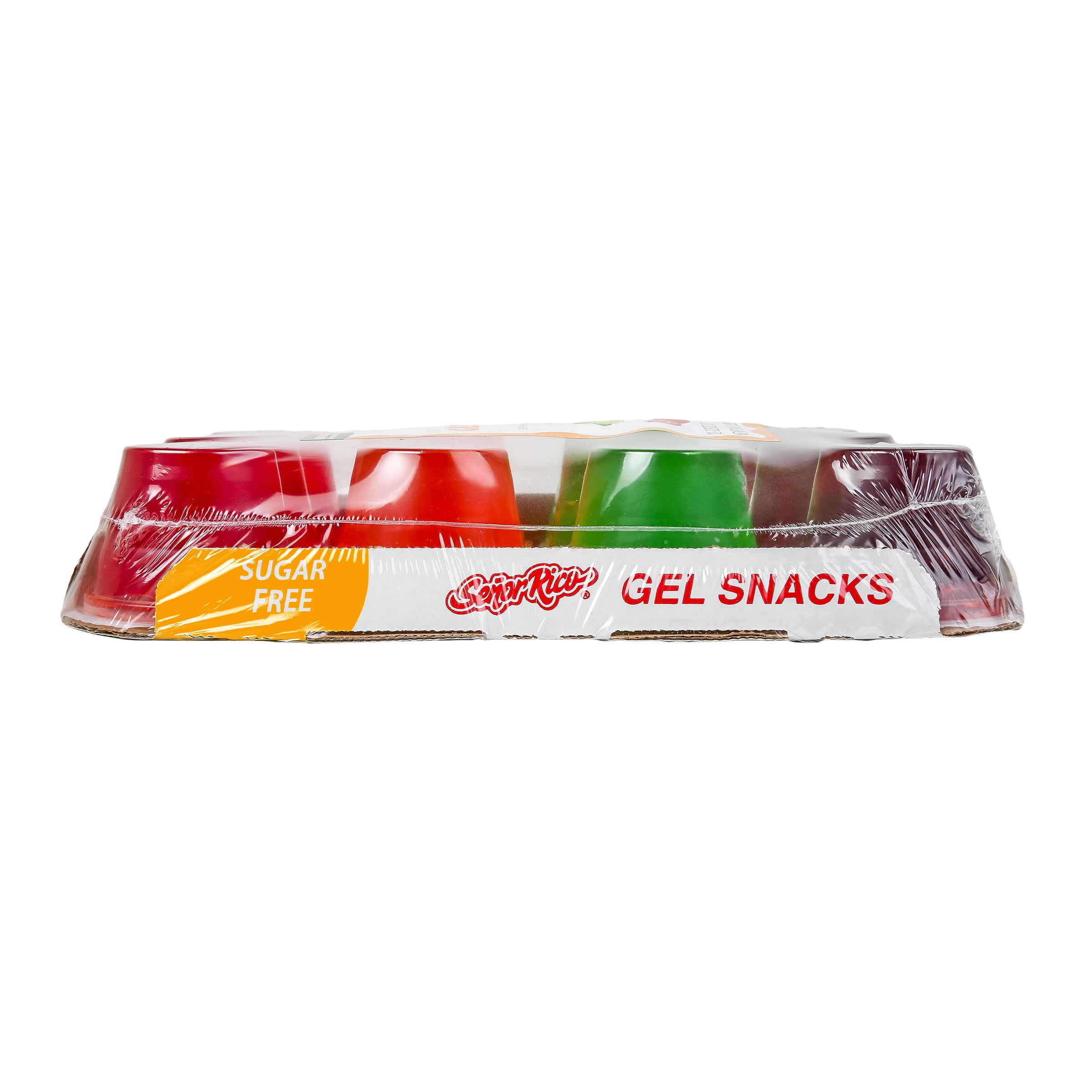 Senor Rico Sugar Free Gelatins, 12 Count Assorted Flavor Cups, Refrigerated, Gluten-Free