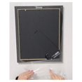 thumbnail image 4 of HMTtie 9.25 x 13 Magazine Frame with Full-Strength Glass, Holds Up To A 1/4" Thick Media, Magazine Wall Display with Installed Hangers for Easy Mounting, Black Frame with White Mat, 4 of 9