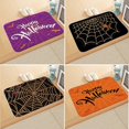 thumbnail image 3 of Alfombras de baño antideslizantes para interiores con diseño de telaraña de Halloween, alfombras absorbentes y aterradoras para puerta de entrada, 400 mm x 600 mm, 3 of 5