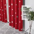 thumbnail image 2 of Deconovo Grommet Blackout Curtain Panel Room Darkening Noise Reducing Drape for Apartmet 52 x 72 inch True Red Set of 2, 2 of 7