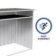thumbnail image 4 of Absco Woodstore 4' x 2.5' x 3.7' Metal Storage Shed - Woodland Gray, 4 of 10