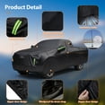 thumbnail image 5 of Koiauber Car Cover for Automobiles,All Weather Waterproof UV Protection Outdoor Full Exterior Cover,Rain Sun Snow Protector with Door Zipper,242x81x77 inch,Black, 5 of 7