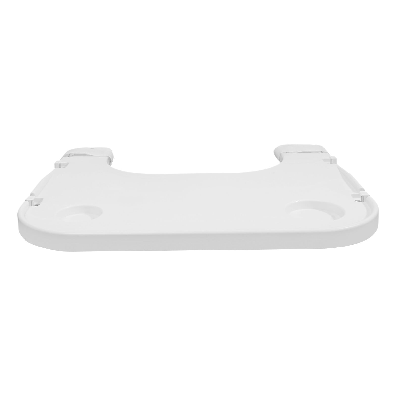TFCFL White/Gray Wheelchair Table Board Wheelchair Lap Tray with Cup Holder & 4 Hooks 22.83x20.87inch