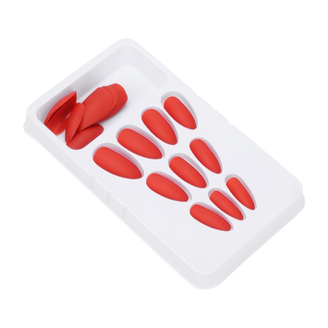 Punta de uas, exquisitos colores claros, 24 piezas, uas postizas mate, cobertura total, uas esmeriladas, elegantes para fiestas de baile,Uas falsas Uas falsas Cubierta completa Uas falsas Mate Uas fal Higoodz Salud y Belleza
