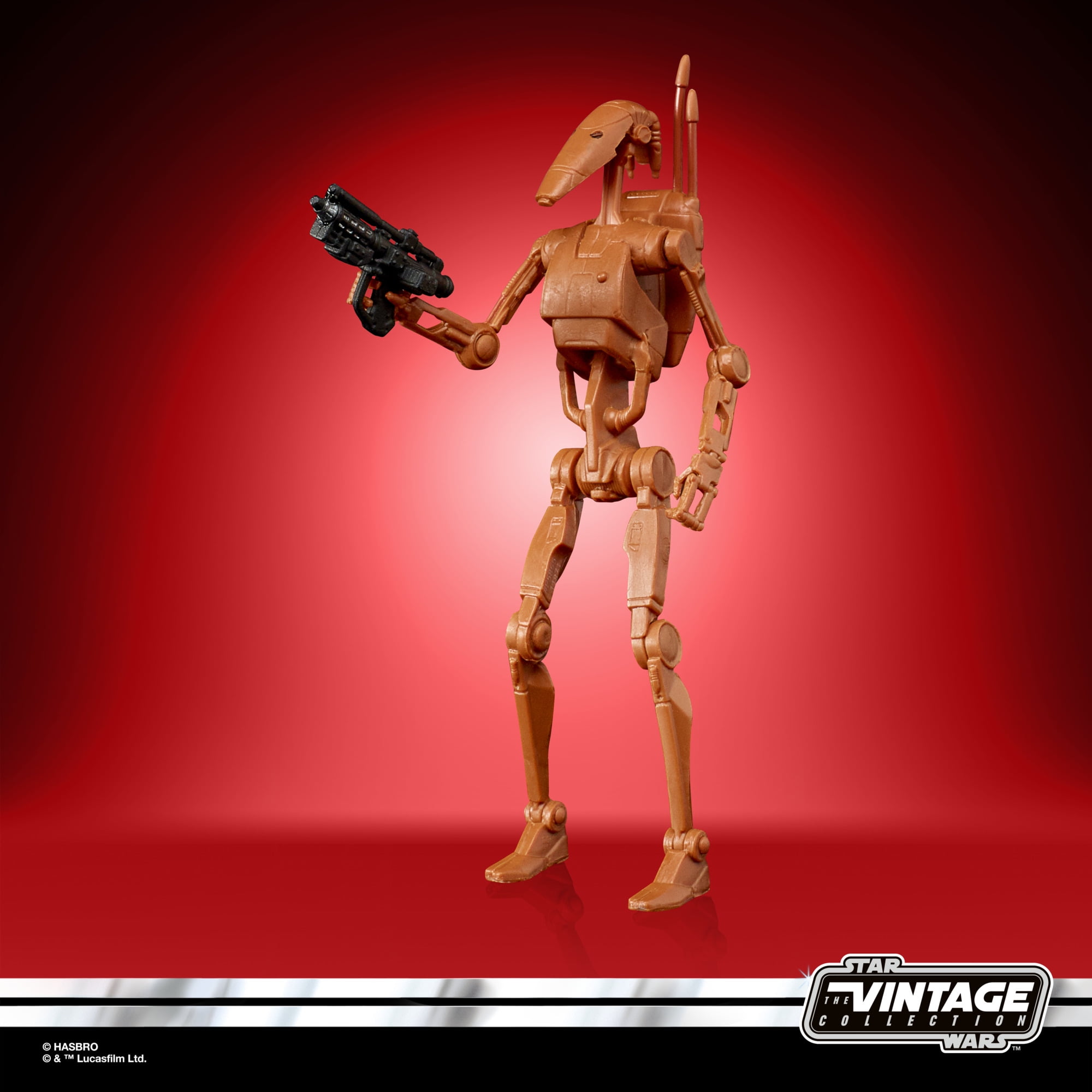 Star Wars: The Clone Wars The Vintage Collection Battle Droid Kids Toy Action Figure for Boys and Girls Ages 4 5 6 7 8 and Up (3.75”)