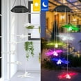 thumbnail image 4 of Outdoor Color-Changing Solar Dragonfly Wind Chime Light, Romantic Dragonfly Wind Bells, LED Hanging Lamp Decoration, Night Garden Decoration, 4 of 7