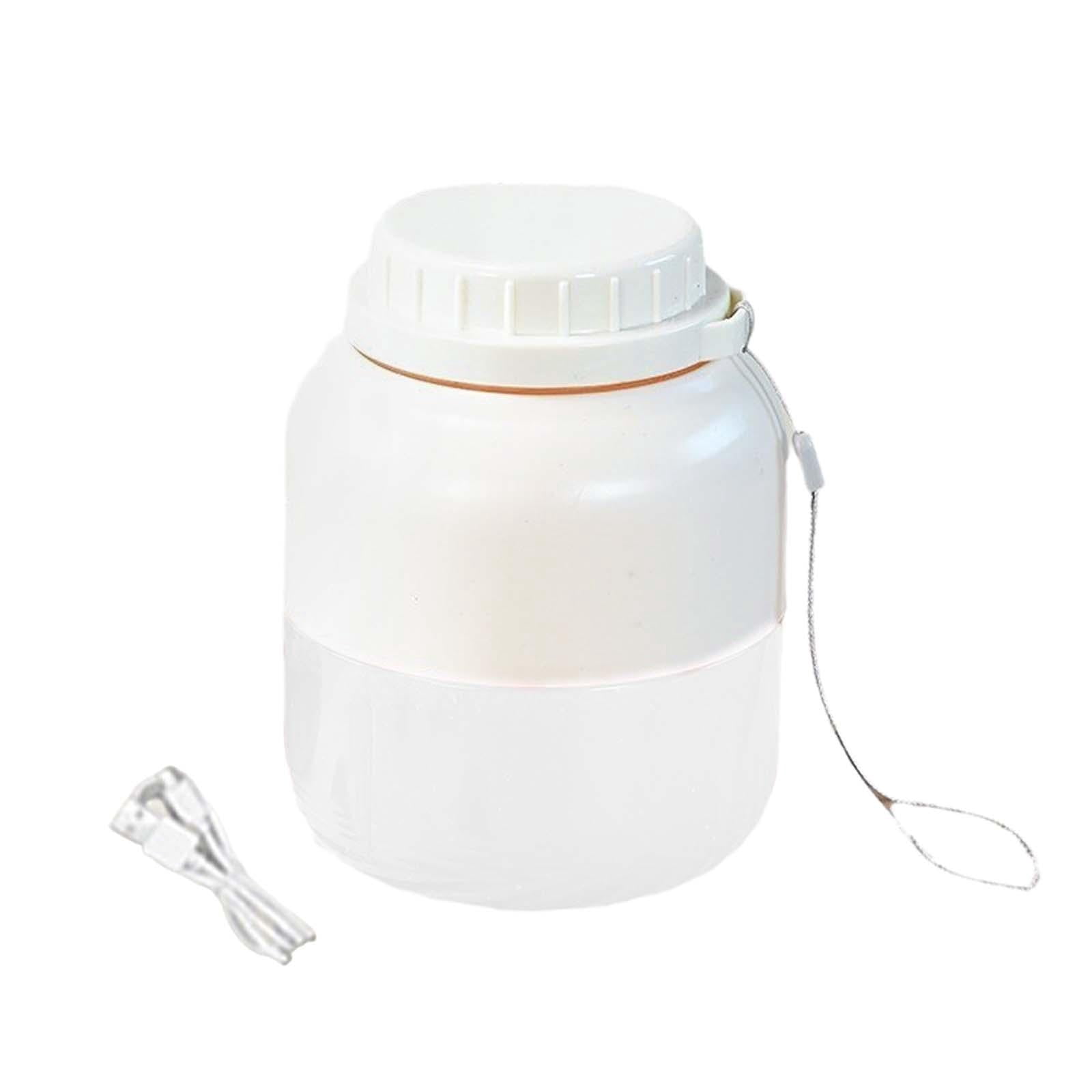 Baoblaze Electric Juicer Cup 800ml Fruit Juicer for Fitness Outdoor Camping Household White