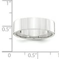 thumbnail image 2 of Finest Gold Platinum 6 mm Flat Wedding Band, Size 8, 2 of 2