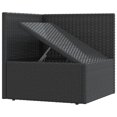 thumbnail image 5 of vidaXL 4 Piece Garden Lounge Set with Cushions Black Poly Rattan, 5 of 5