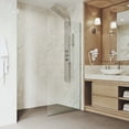 thumbnail image 6 of VIGO Zenith 34 in. W x 74 in. H Frameless Fixed Shower Screen Door in Chrome with 3/8 in. (10mm) Clear Glass, 6 of 7