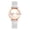 White, variant on Women's Stretch Strap Watch: Sparkly Butterfly Arabic Numeral Dial Elastic Band Watch - Casual