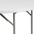 thumbnail image 3 of Flash Furniture Kathryn 4' Round Plastic Event Folding Table, White, 3 of 12