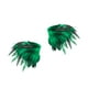 thumbnail image 4 of Chal de plumas artificiales, estilo gótico, con capas de plumas, para el hombro Verde, 4 of 9