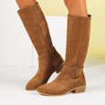 thumbnail image 3 of SACFOF Women's Knee High Boots Square Toe Chunky Block Heel Long Boots for Women Comfortable Low Heel Womens Boots, 3 of 6