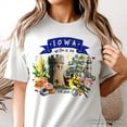 thumbnail image 2 of Artistic Iowa State Themes and Landmarks T-Shirt, Tee for History and Travel Lovers, 2 of 6
