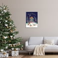 thumbnail image 2 of Stupell Indtries Merry Christmas Family Home Scene Festive Reindeer Holly,24 x 30,Design by Heather McLaughlin, 2 of 4