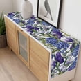 thumbnail image 4 of Spring Flowers Table Runner - 108 Inch Long, Kitchen Dining Table Runner Dresser Scarves, Purple Hydrangea Orchid Floral Country Farmhouse Decor for Coffee Tables Wedding Party Banquet, 4 of 8