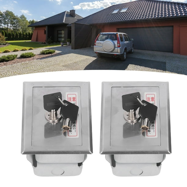Cerradura Del Interruptor De Llave, Caja De Interruptor De Llave De Fácil Desbloqueo Universal 2 Juegos Para Puerta De Persiana Enrollable
