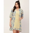 thumbnail image 3 of Moomaya Sleepwear, 2 Pcs Cotton Night Dress For Women, Sleeveless Dress & Shrug Set, 3 of 9