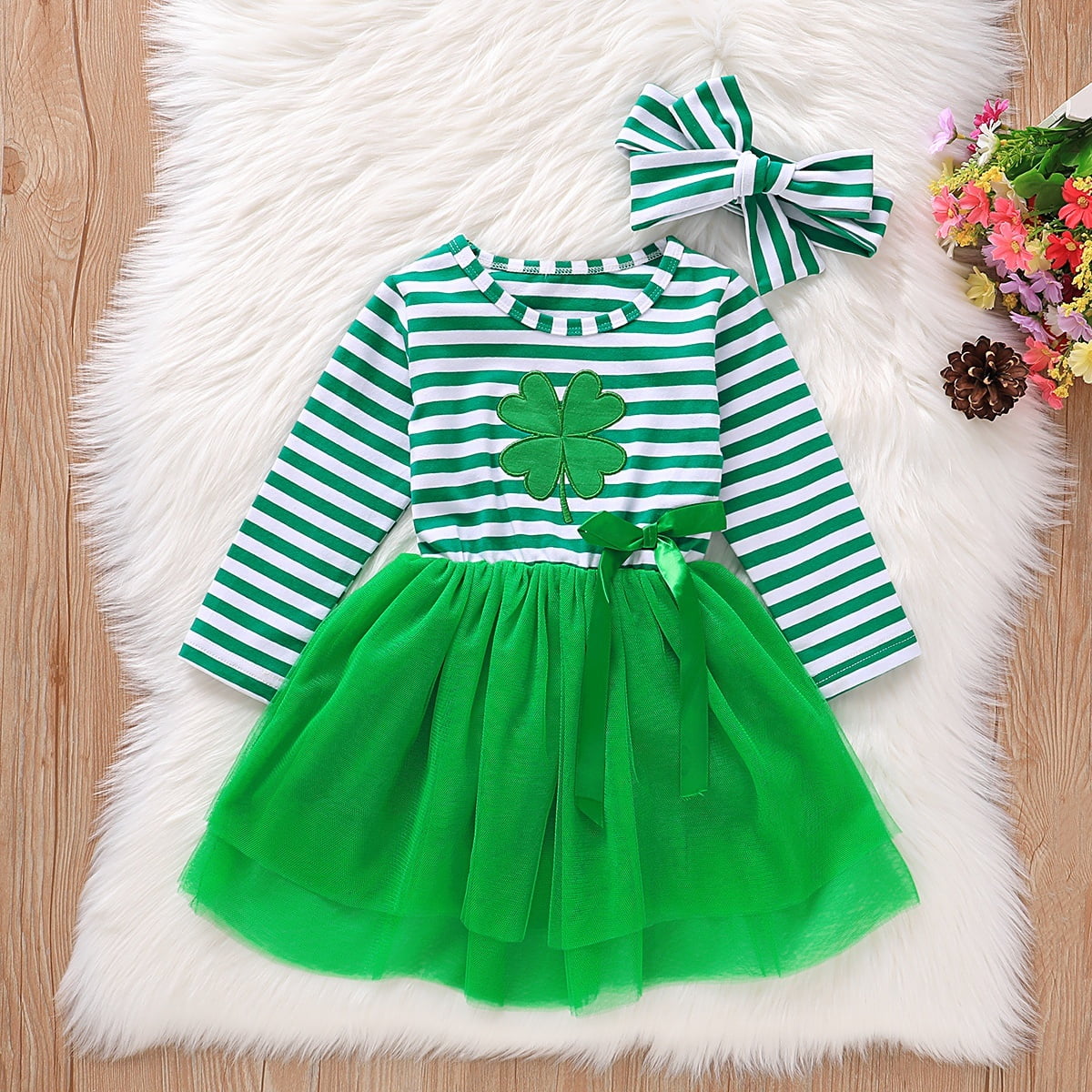 baby girl st patricks day outfit