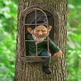 thumbnail image 2 of Garden Gnome Statue - Outdoor Ornament, Tree Sculpture for Yard, Garden, Indoor Decor & Gift Idea | Whimsical Design, Durable Material for Outdoor Enthusiasts Tree Sculpture Indoor Decoration(Grey), 2 of 6