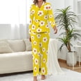 thumbnail image 2 of Top-kevin Women's Pajama Sets Tooth Crown Long Sleeve Lounge Sets Pjs Sleepwear with Pockets, 2 of 12