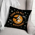 thumbnail image 3 of Creative Products Time to Fly Witches 18 x 18 Spun Poly Pillow, 3 of 3