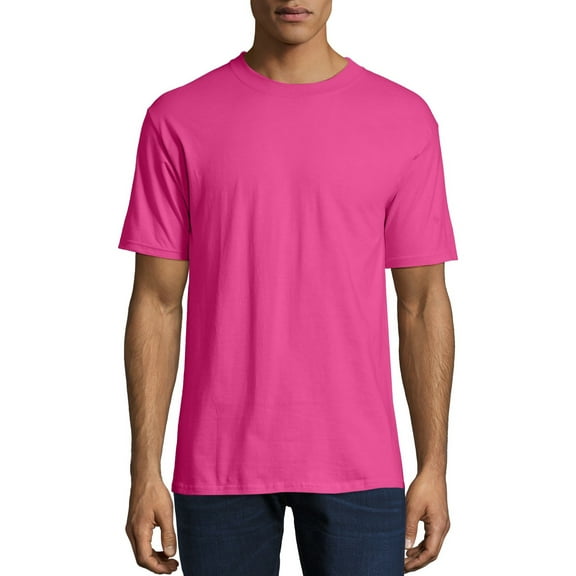 Hanes Men's and Big Men's Beefy-T Crew Neck Short Sleeve T-Shirt, Up To 6XL